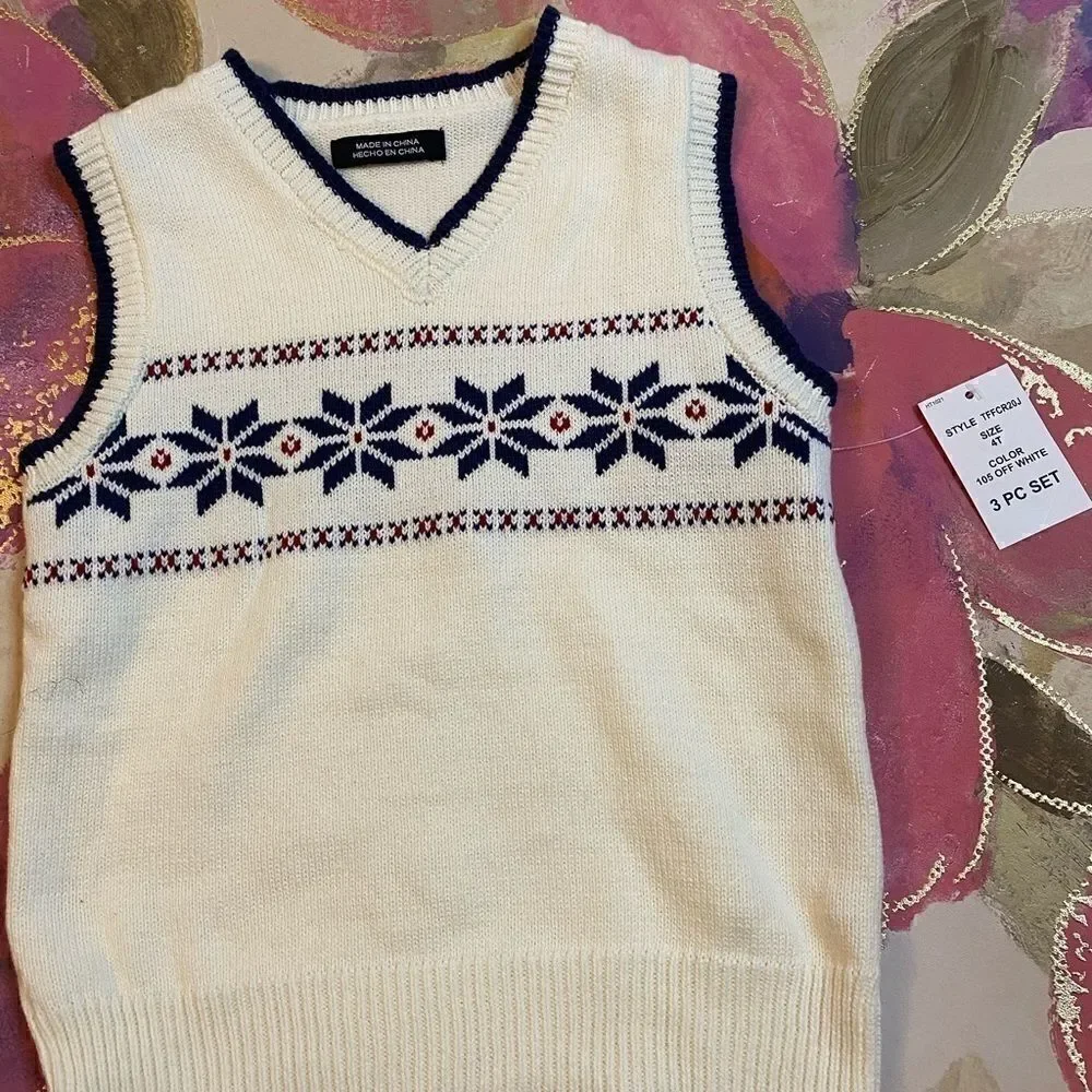 TFW Boys  3 pieces  Dress sets super cute Size 4 T